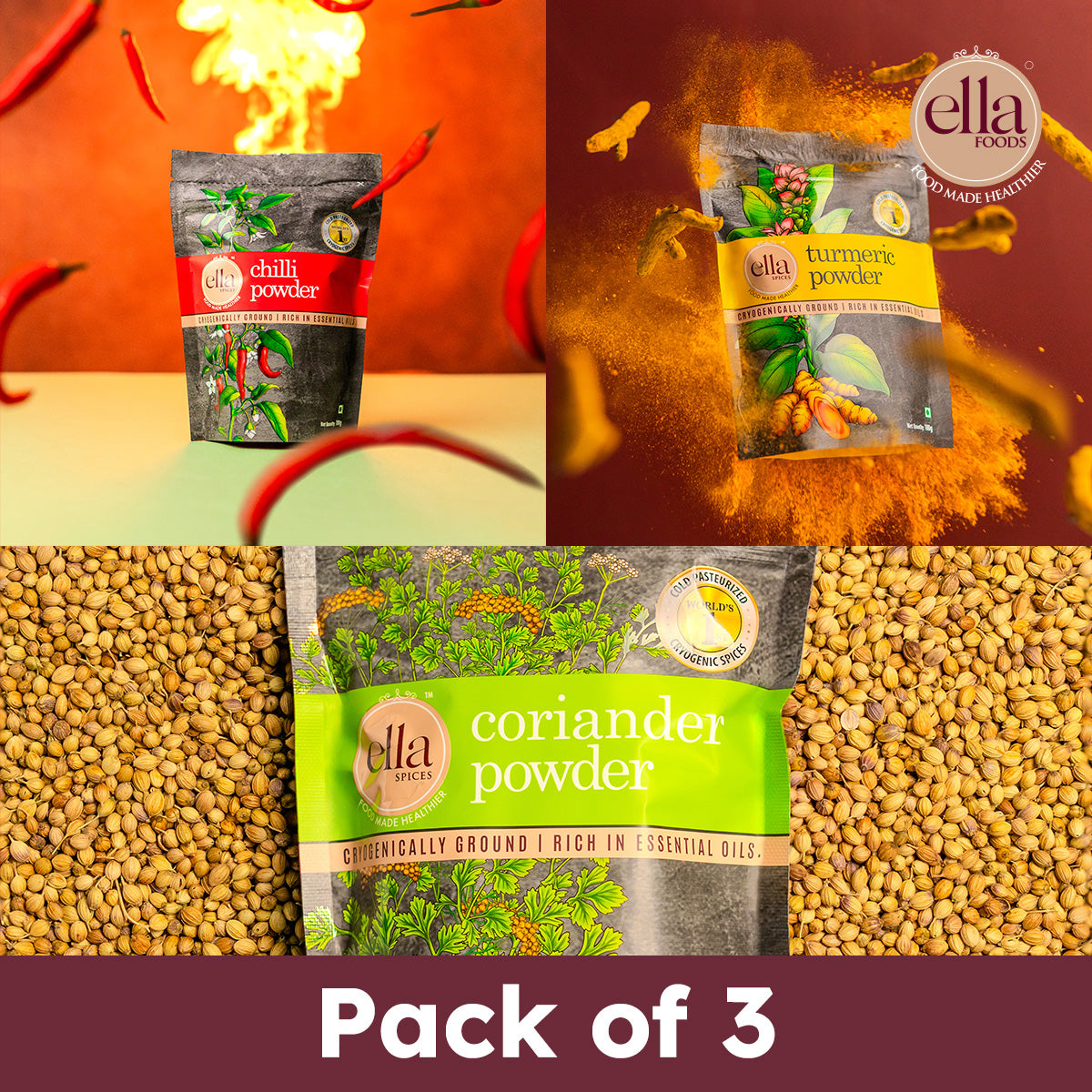 Spices Combo - Pack of 3 - 100g Each