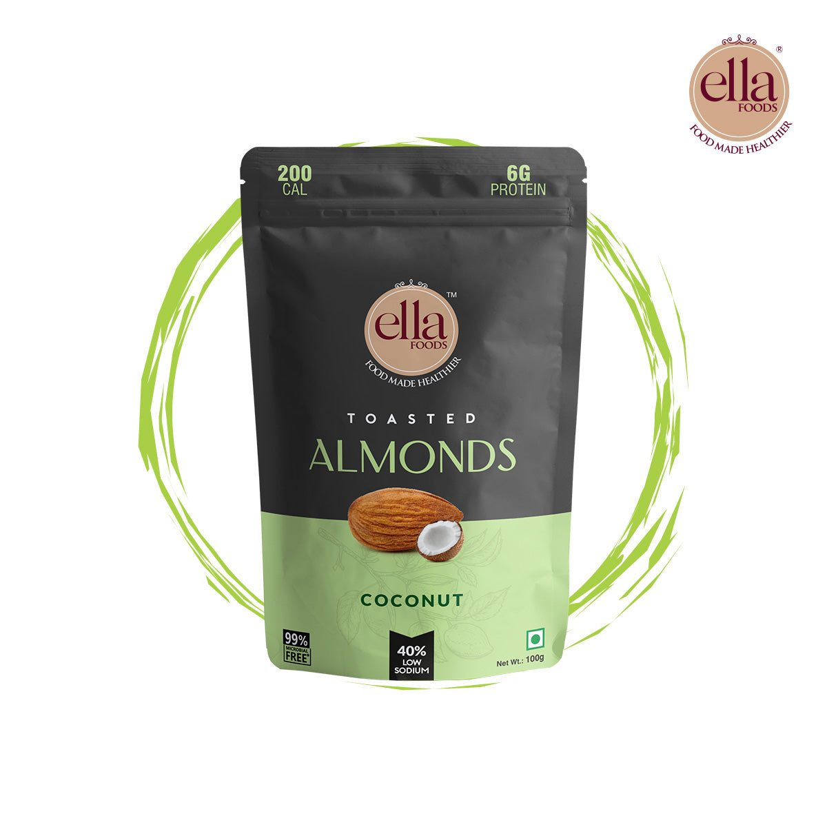 Coconut Toasted Almonds & Chilli Lime Cashews Combo - Pack of 2 - 100g Each