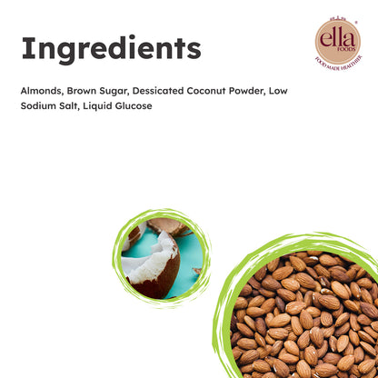 Coconut Toasted Almond | 30 grams each | Mini Pack of 5 | 40% Low Sodium Salt