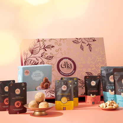 Ella Foods Majestic Diwali Hamper Box of Gourmet Goodies | Perfect Gift for Festive Occasions