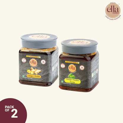 Ginger & Mango Pickle Combo - Pack of 2 - 250g Each