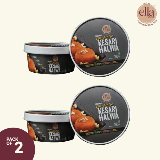 Kesari Halwa| Added Pre & Probiotics | 65 grams each | Pack of 2