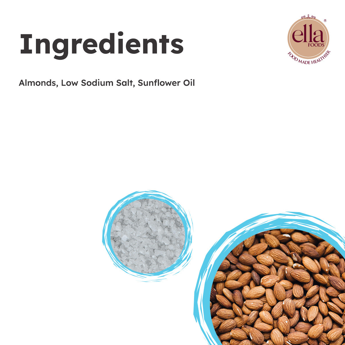 Salted Almonds - Pack of 2 - 100g Each